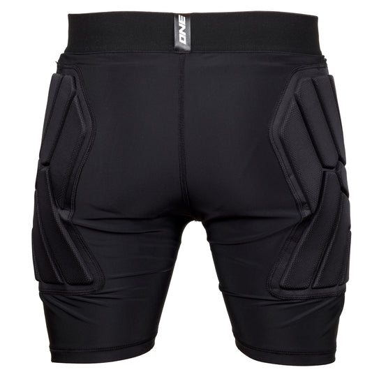OneGlove Junior Power Armour Shorts Maalivahdin suojashortsit Takaa Musta Maalivahdin varusteet