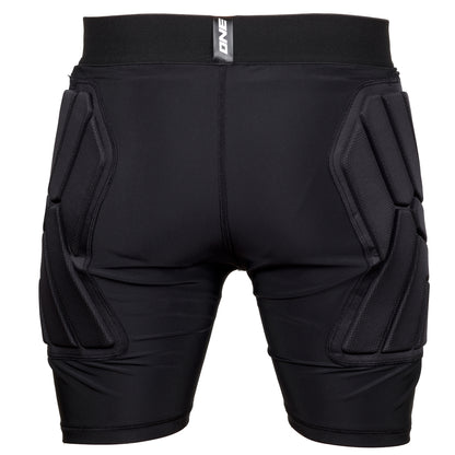 OneGlove Junior Power Armour Shorts Maalivahdin suojashortsit Takaa Musta Maalivahdin varusteet