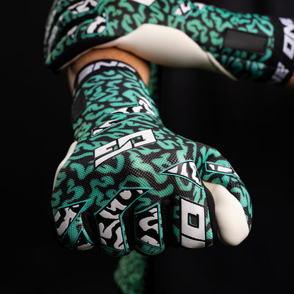 One Glove Og1 Mentality Monster NGT valkoinen vihreä maalivahdin hanskat