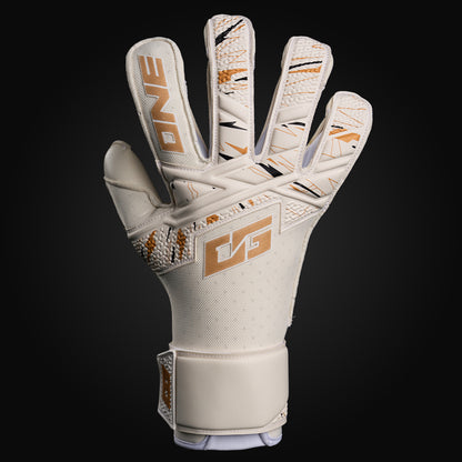 One Glove LTX Pro Siege Maalivahdin hanskat Valkoinen Etupuoli Hyla Hybridileikkaus