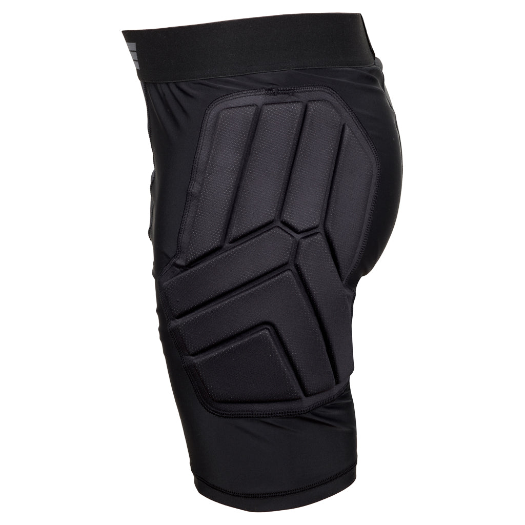 OneGlove Junior Power Armour Shorts Maalivahdin suojashortsit Sivusta Musta Maalivahdin varusteet